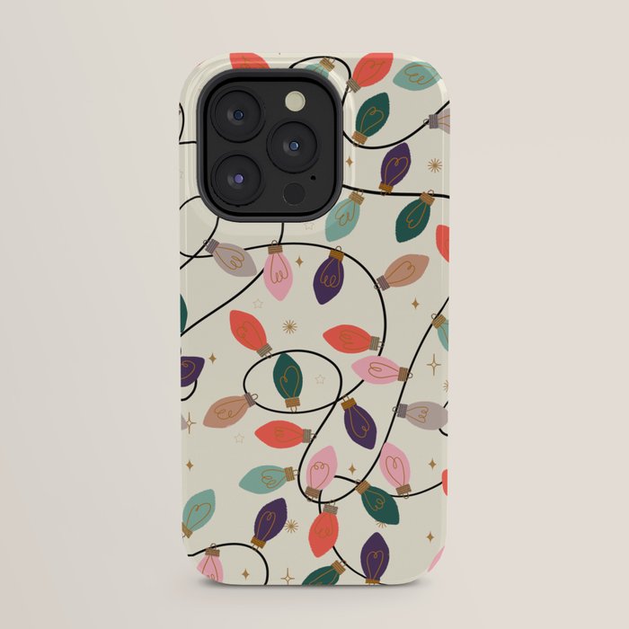 Whimsical Festive String Lights Seamless Pattern iPhone Case Gallery Image 23