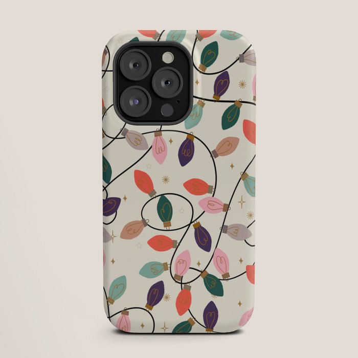 Whimsical Festive String Lights Seamless Pattern iPhone Case Gallery Image 19