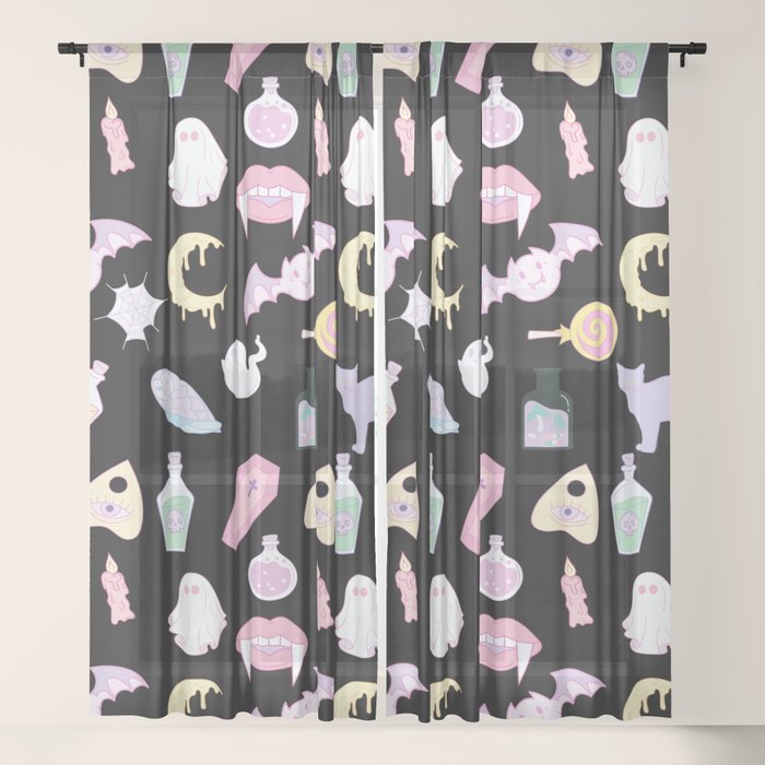 Pastel Goth Window Curtain Gallery Image 17