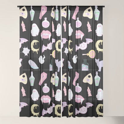 Pastel Goth Window Curtain Gallery Image 18