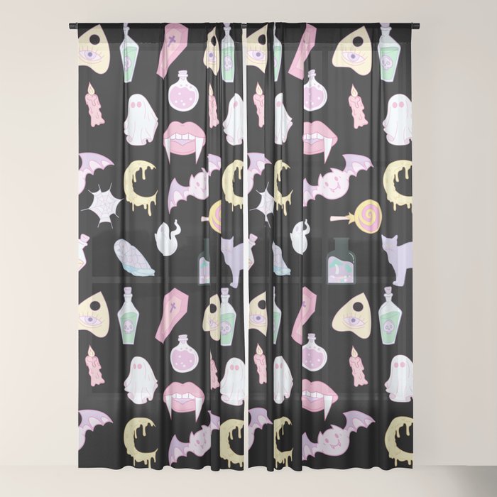 Pastel Goth Window Curtain Gallery Image 22