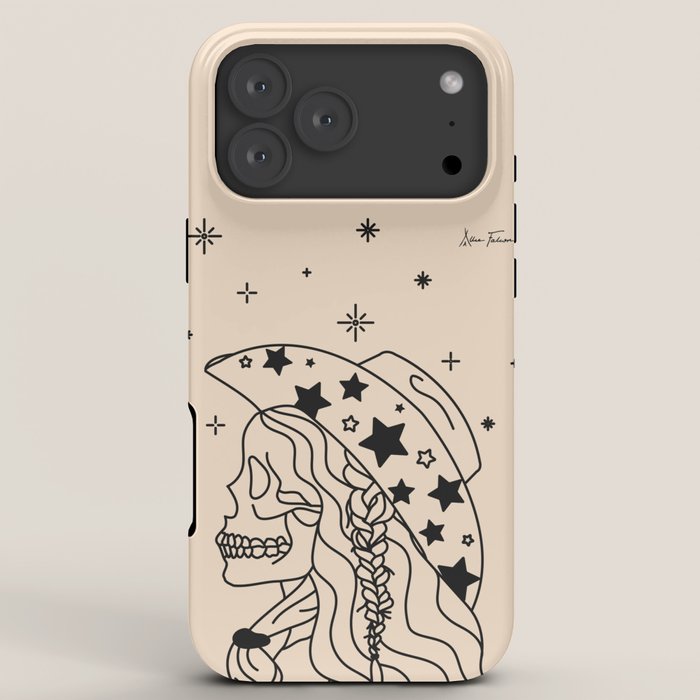 Love or Die Tryinâ - Rhinestone Cowgirl Black & Cream iPhone Case Gallery Image 8