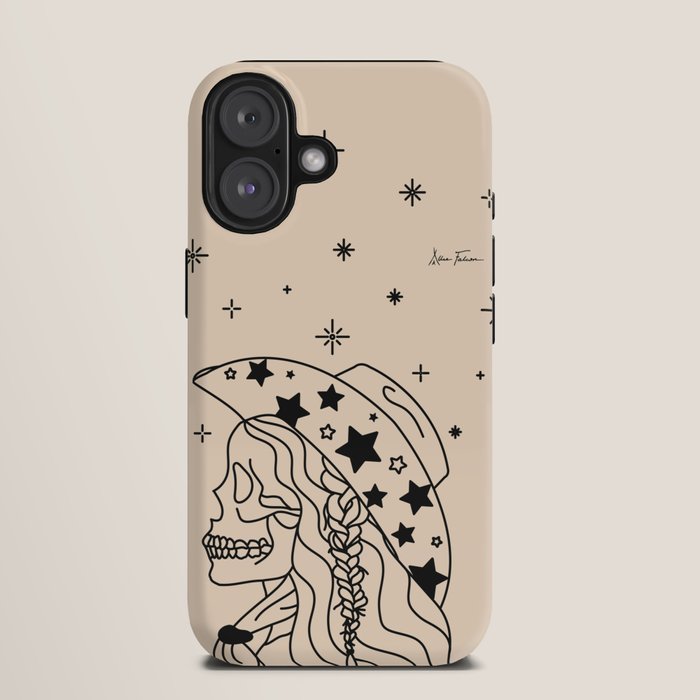 Love or Die Tryinâ - Rhinestone Cowgirl Black & Cream iPhone Case Gallery Image 9