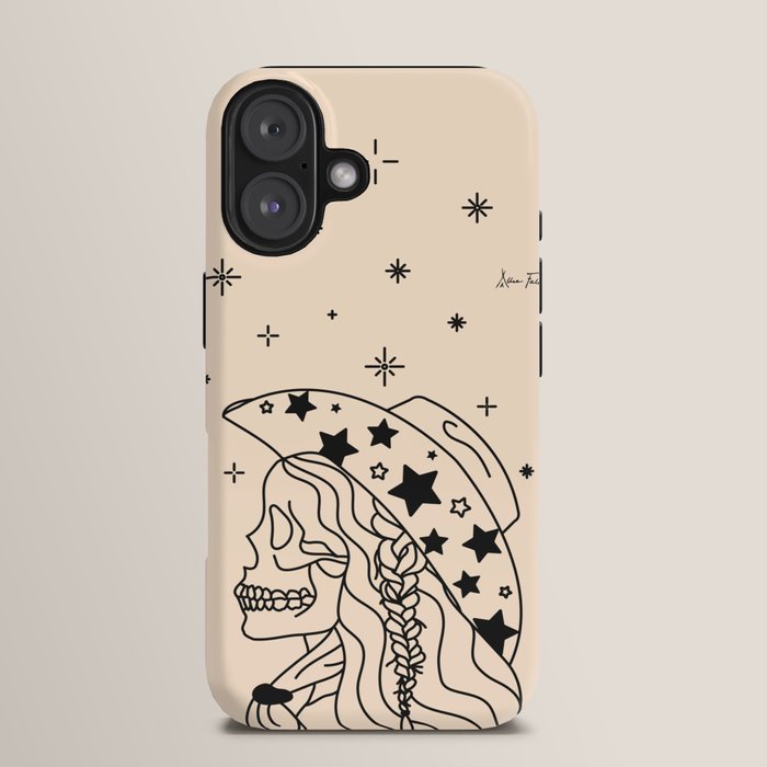 Love or Die Tryinâ - Rhinestone Cowgirl Black & Cream iPhone Case Gallery Image 13