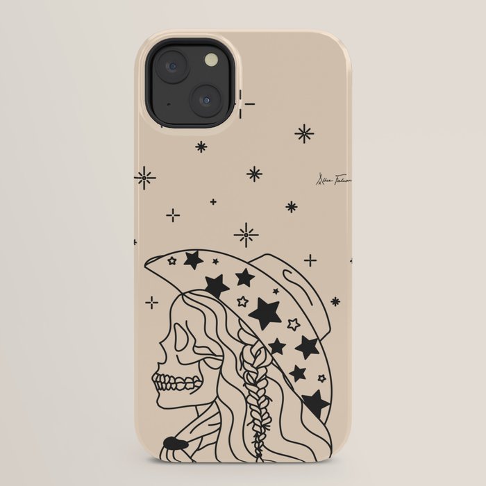 Love or Die Tryinâ - Rhinestone Cowgirl Black & Cream iPhone Case Gallery Image 30