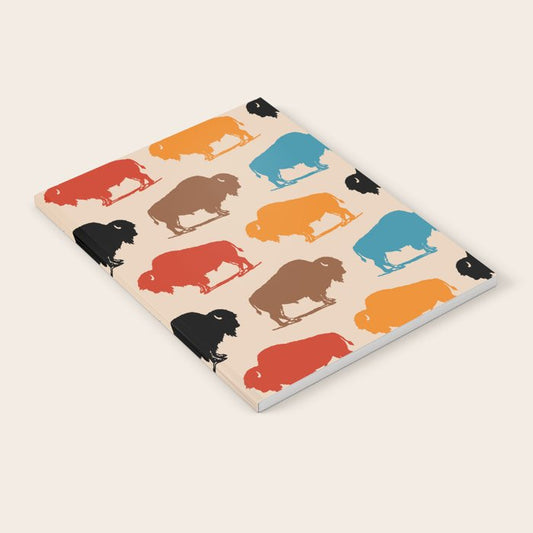Buffalo Bison Pattern 278 Notebook Gallery Image 2