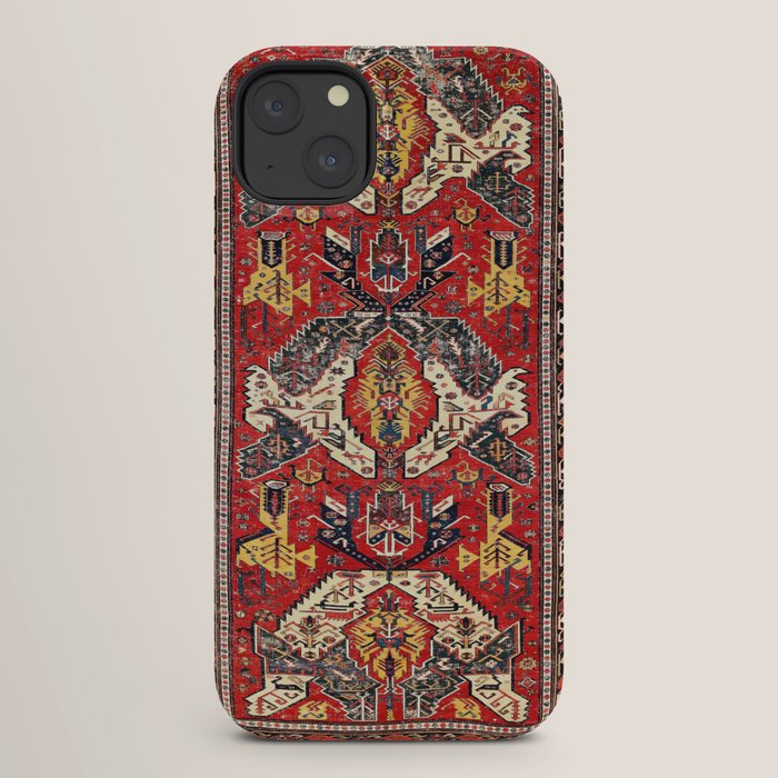 Dragon Sumakh Antique East Caucasus Kuba Rug Print iPhone Case Gallery Image 26