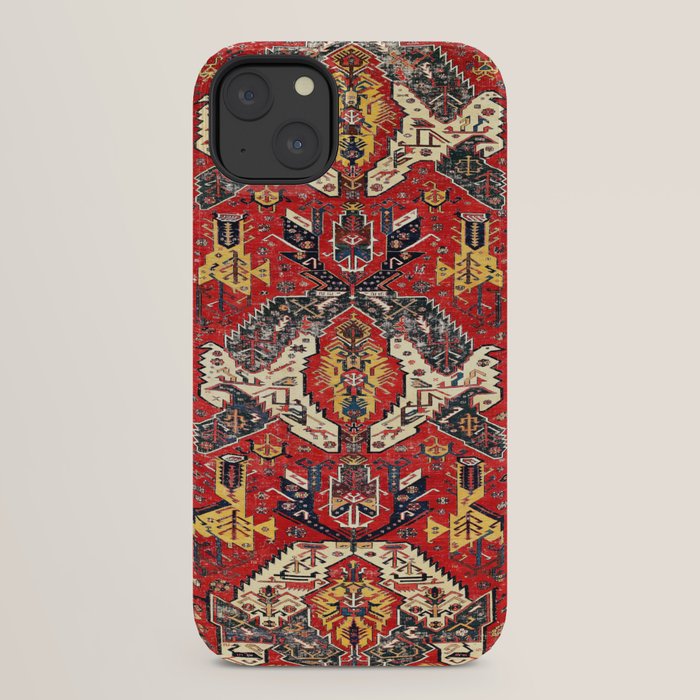 Dragon Sumakh Antique East Caucasus Kuba Rug Print iPhone Case Gallery Image 30