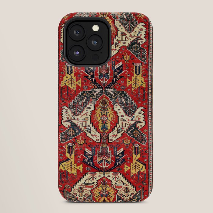 Dragon Sumakh Antique East Caucasus Kuba Rug Print iPhone Case Gallery Image 28