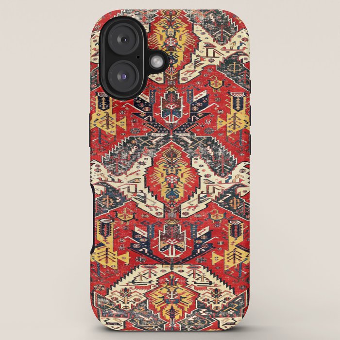 Dragon Sumakh Antique East Caucasus Kuba Rug Print iPhone Case Gallery Image 5