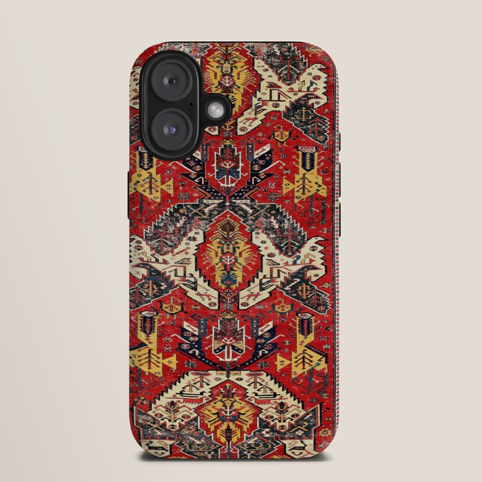 Dragon Sumakh Antique East Caucasus Kuba Rug Print iPhone Case Gallery Image 9