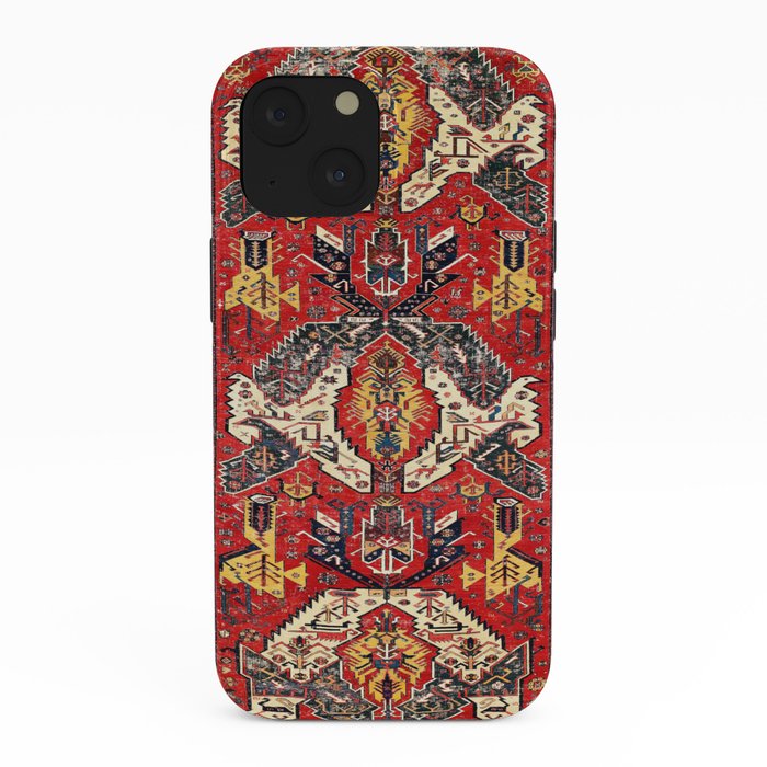 Dragon Sumakh Antique East Caucasus Kuba Rug Print iPhone Case Gallery Image 38