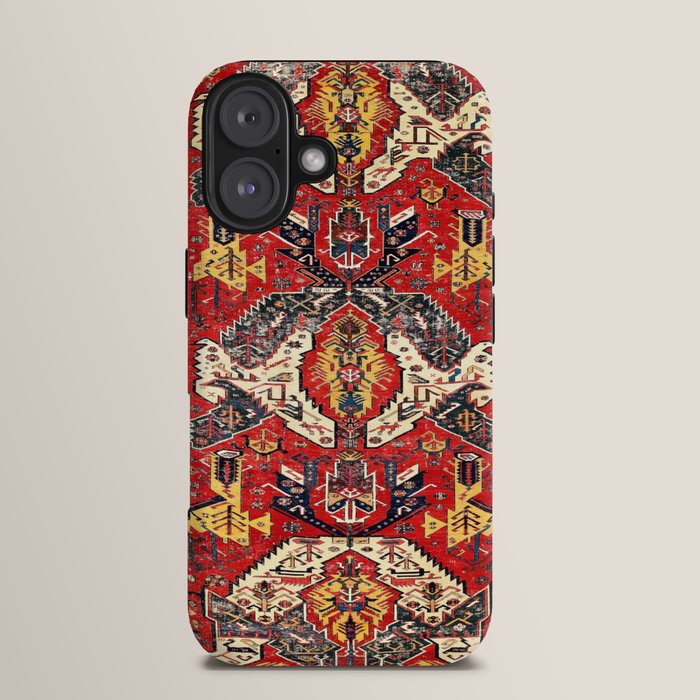 Dragon Sumakh Antique East Caucasus Kuba Rug Print iPhone Case Gallery Image 13
