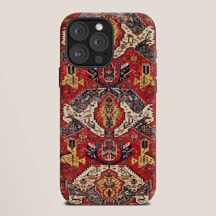 Dragon Sumakh Antique East Caucasus Kuba Rug Print iPhone Case Gallery Image 12