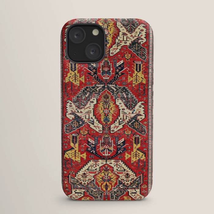 Dragon Sumakh Antique East Caucasus Kuba Rug Print iPhone Case Gallery Image 17