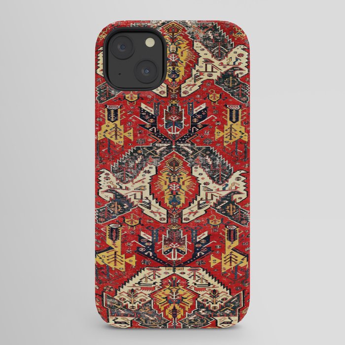 Dragon Sumakh Antique East Caucasus Kuba Rug Print iPhone Case Gallery Image 22