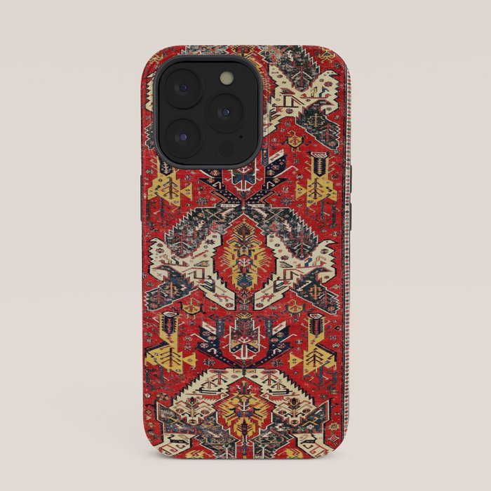 Dragon Sumakh Antique East Caucasus Kuba Rug Print iPhone Case Gallery Image 35
