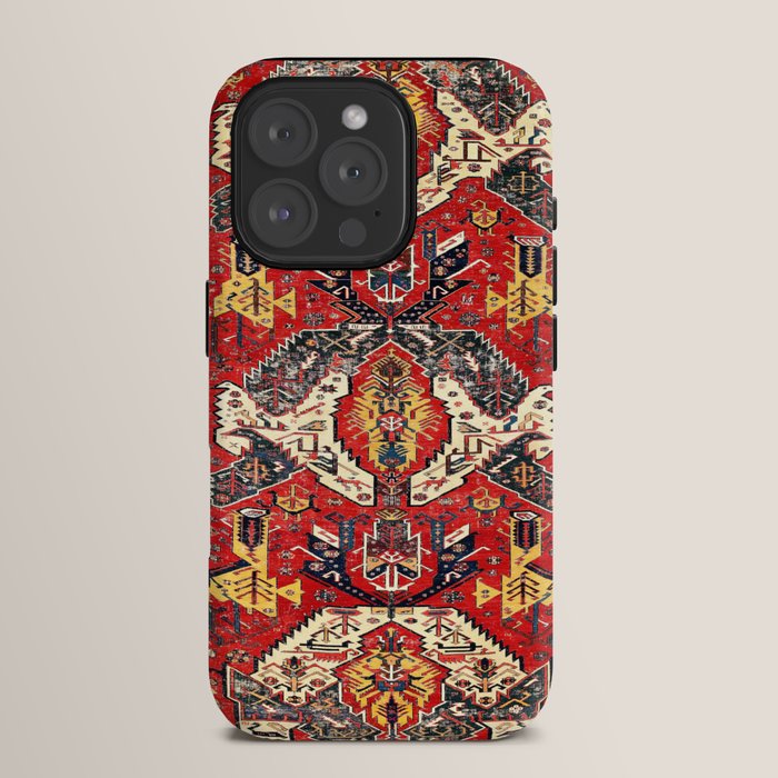 Dragon Sumakh Antique East Caucasus Kuba Rug Print iPhone Case Gallery Image 15