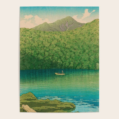 Morning at TsutanumaPond Kawase Hasui Poster Gallery Image 1