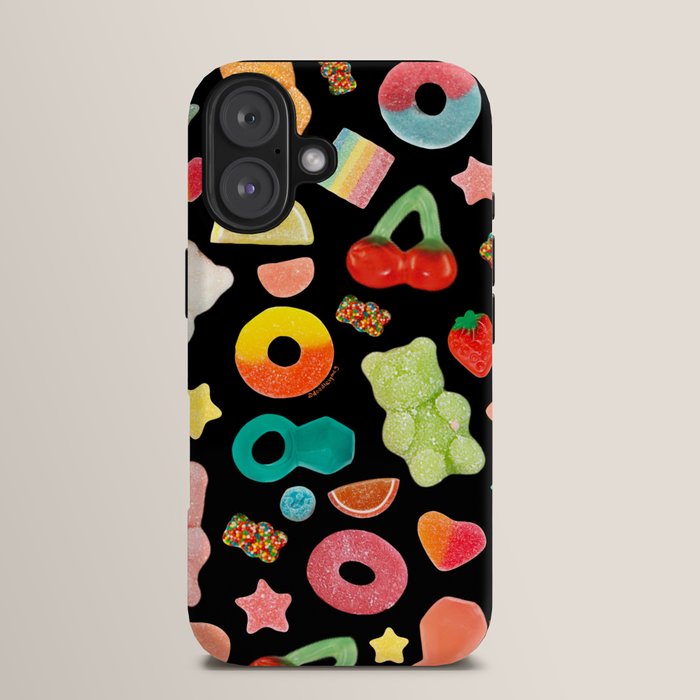 Candy Print in Black iPhone Case Gallery Image 13