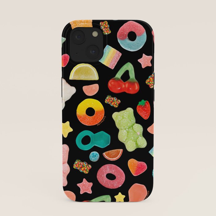 Candy Print in Black iPhone Case Gallery Image 37