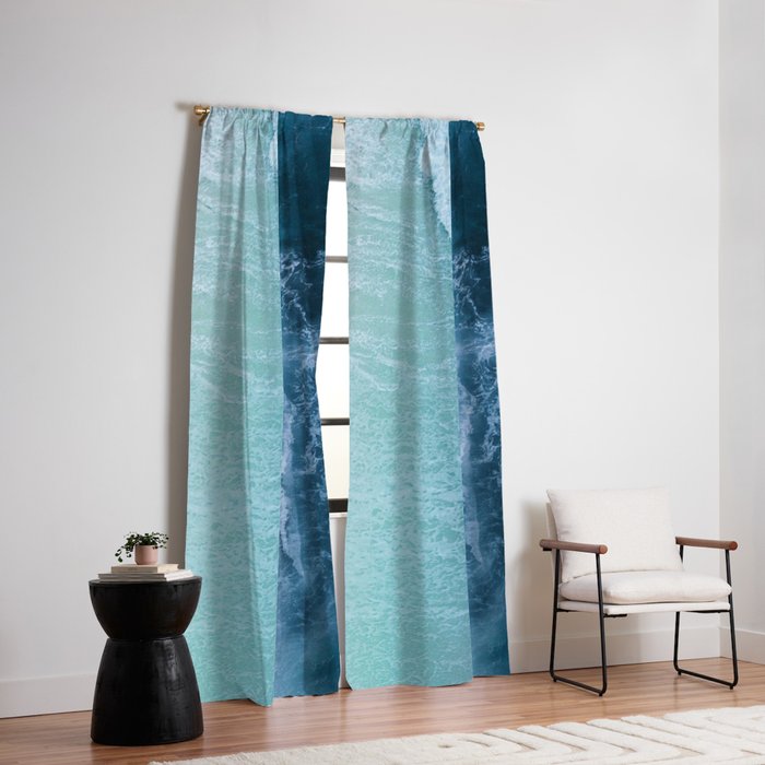 Turquoise Sea Window Curtain Gallery Image 6