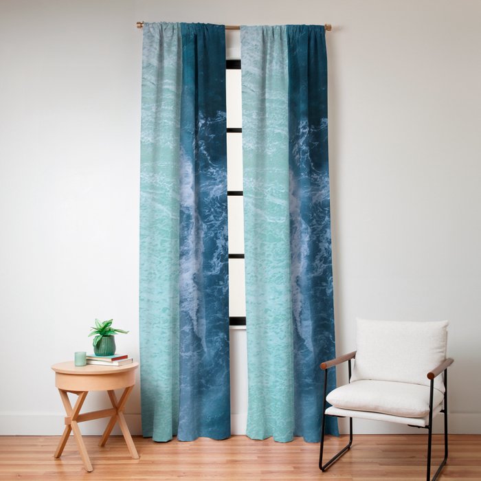 Turquoise Sea Window Curtain Gallery Image 4