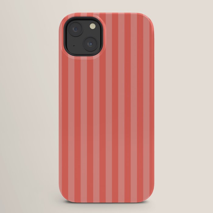 Coral Pink Thin Vertical Stripes iPhone Case Gallery Image 26