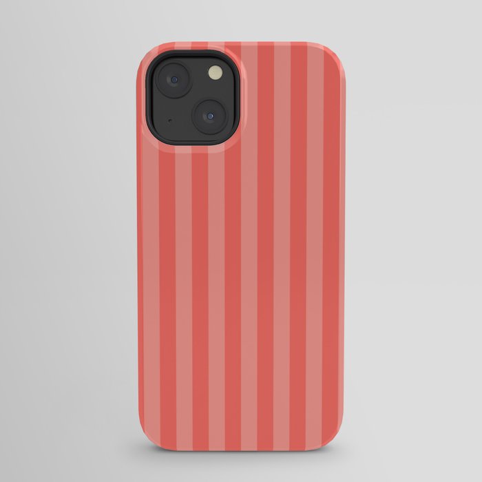 Coral Pink Thin Vertical Stripes iPhone Case Gallery Image 21