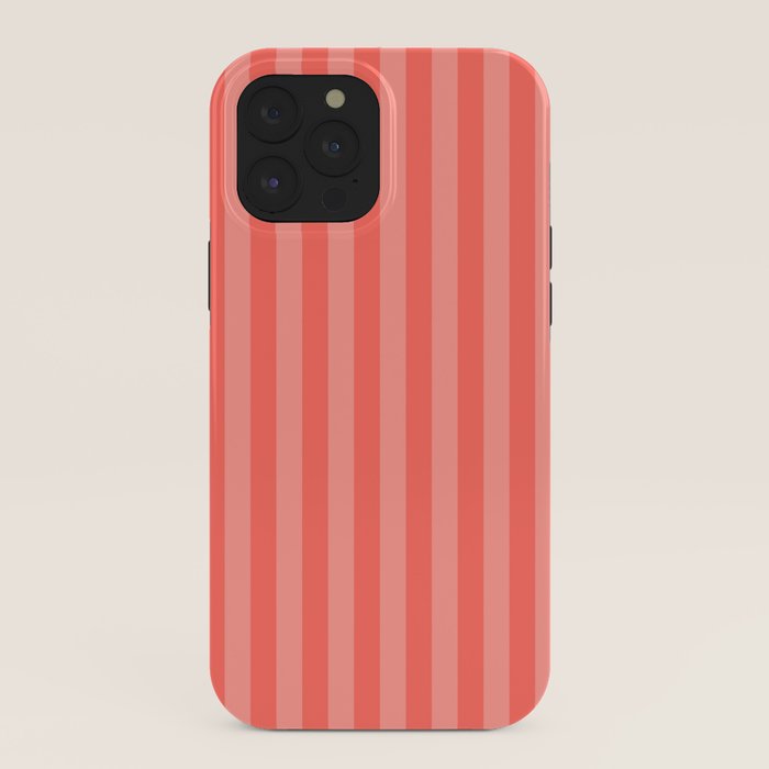 Coral Pink Thin Vertical Stripes iPhone Case Gallery Image 40