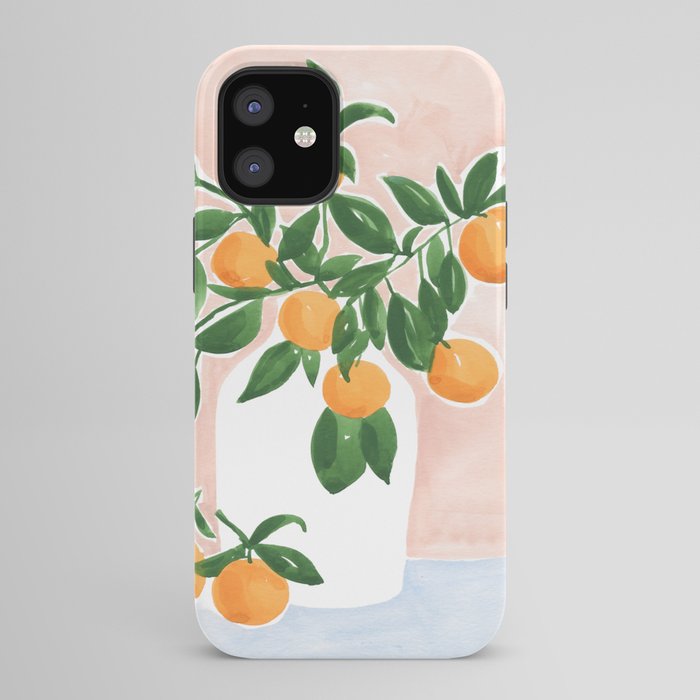Orange Tree Branch in a Vase iPhone Case Gallery Image 42