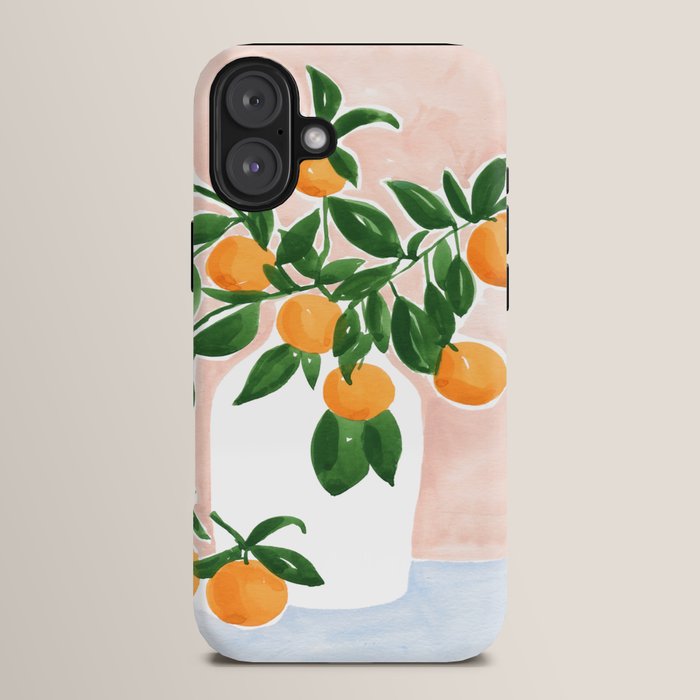 Orange Tree Branch in a Vase iPhone Case Gallery Image 14