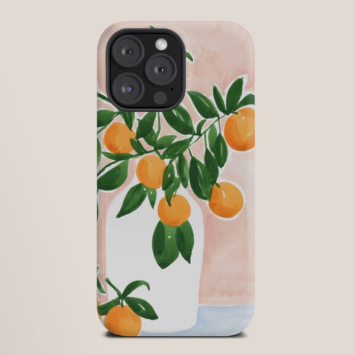 Orange Tree Branch in a Vase iPhone Case Gallery Image 20