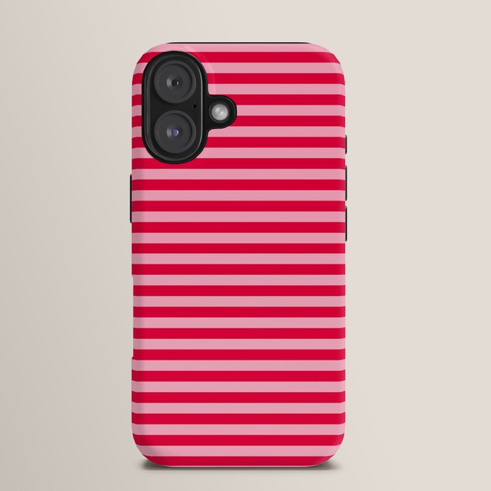 Retro, Beach, Colorful Stripes, Pink and Red iPhone Case Gallery Image 13