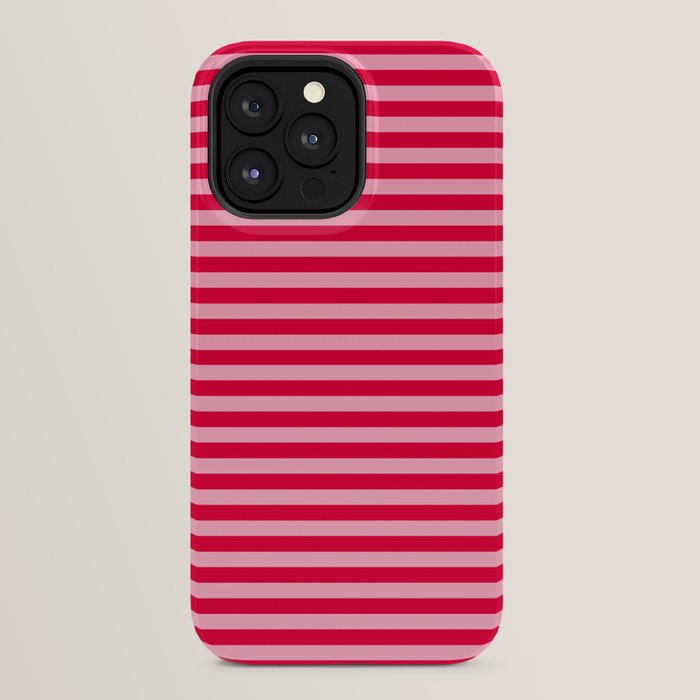 Retro, Beach, Colorful Stripes, Pink and Red iPhone Case Gallery Image 24
