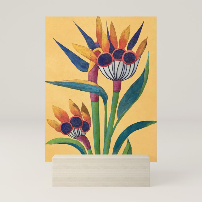Bird of Paradise in Tropical Bloom Mini Art Print Gallery Image 5