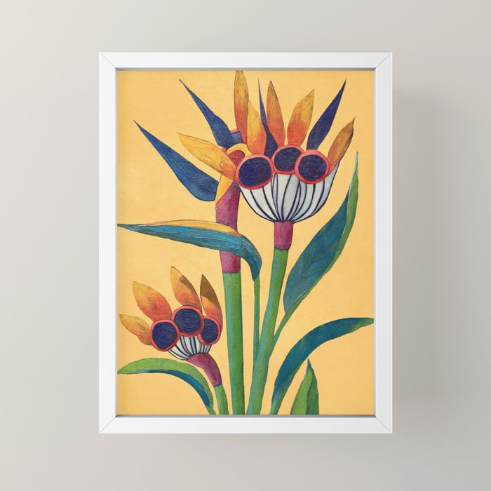 Bird of Paradise in Tropical Bloom Mini Art Print Gallery Image 4