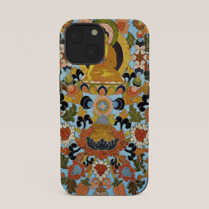 Antique Tibetan Floral Textile Print iPhone Case Gallery Image 33