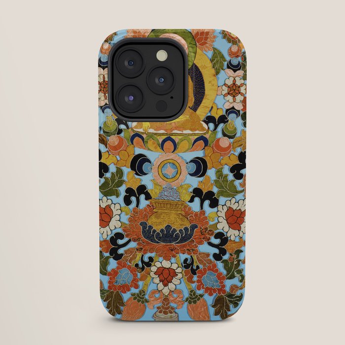 Antique Tibetan Floral Textile Print iPhone Case Gallery Image 27