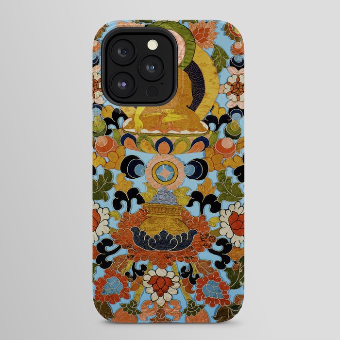 Antique Tibetan Floral Textile Print iPhone Case Gallery Image 24