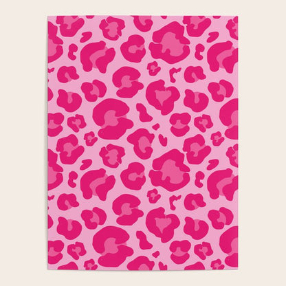 Pink Leopard Print Pattern Wallpaper - Preppy Aesthetic Poster Gallery Image 2