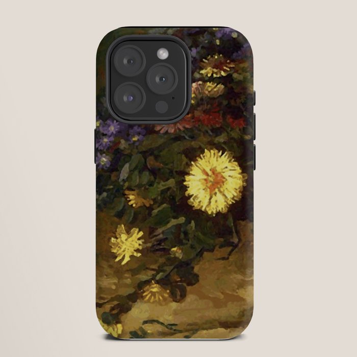 Van Gogh Still Life Bouquet of Daisies Vector Art iPhone Case Gallery Image 11