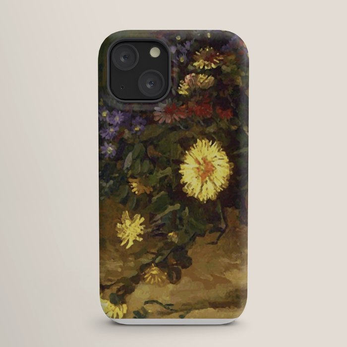 Van Gogh Still Life Bouquet of Daisies Vector Art iPhone Case Gallery Image 17