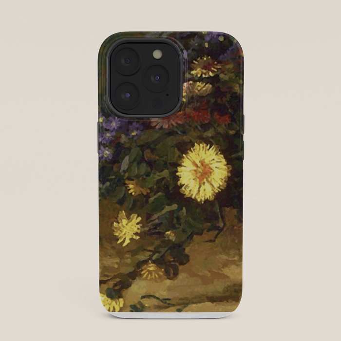 Van Gogh Still Life Bouquet of Daisies Vector Art iPhone Case Gallery Image 35