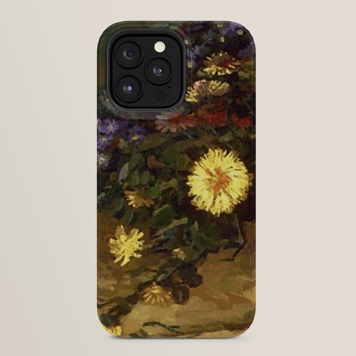 Van Gogh Still Life Bouquet of Daisies Vector Art iPhone Case Gallery Image 24