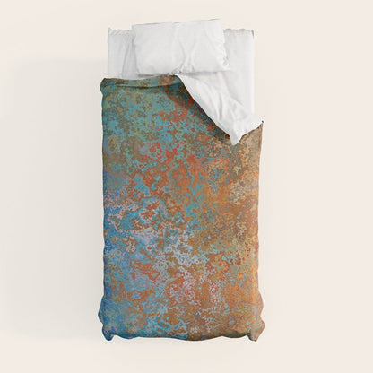 Vintage Rust, Copper and Blue Duvet Cover Gallery Image 9