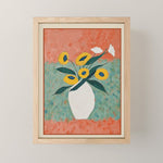 Bold Sunflower Still Life Mini Art Print Gallery Image 1