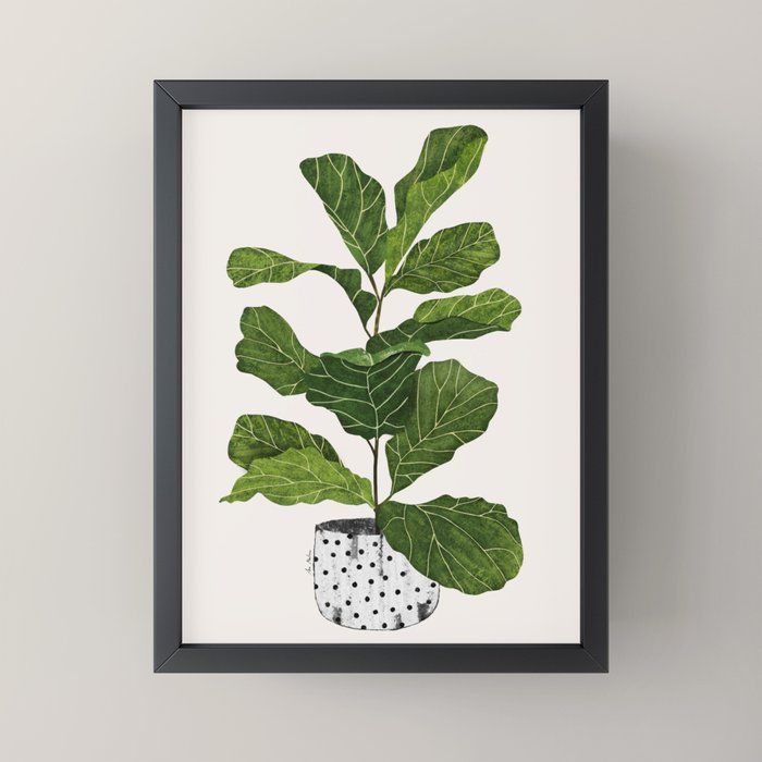 Fiddle leaf fig Tree Mini Art Print Gallery Image 3
