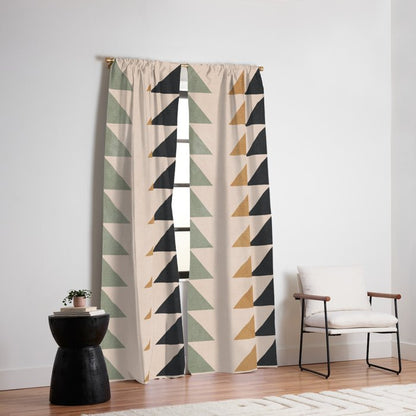 Minimal Geometric 32 Window Curtain Gallery Image 6