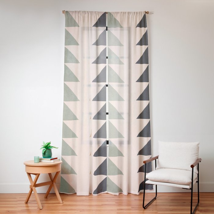 Minimal Geometric 32 Window Curtain Gallery Image 12